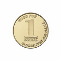 Goldline  Golden Brass Coin - Medallion High Volume (1")
